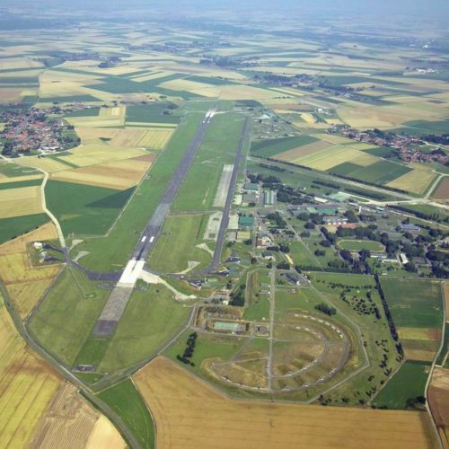 vue aérienne base de cambrai